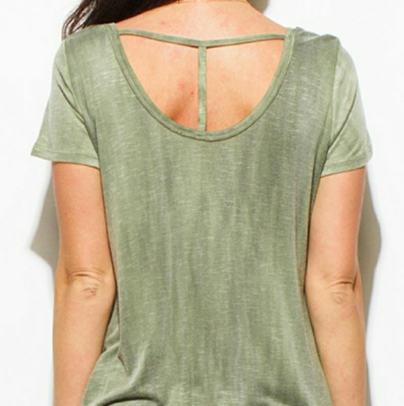 OLIVE LAYERING TEE - Picture 3 of 3